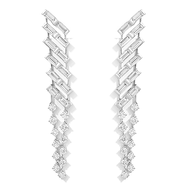 18K Diamond Waterfall Earrings
